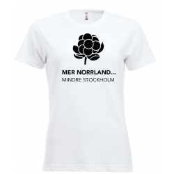Vit T-shirt MINDRE STOCHOLM