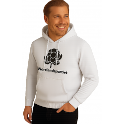 Vit Hoodie Norrlandspartiet