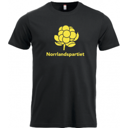 Svart T-shirt  Norrlandspartiet