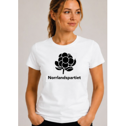Vit T-shirt  Norrlandspartiet