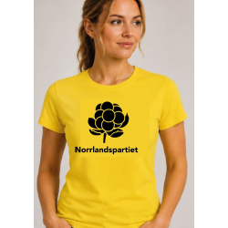 Gul T-shirt  Norrlandspartiet