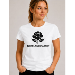 Vit T-shirt  Norrlandspartiet