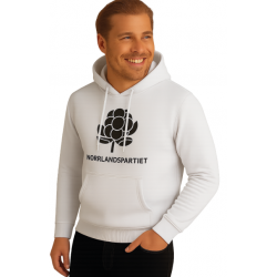 Vit Hoodie Norrlandspartiet