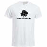 Vit T-shirt  Norrland i mitt hjärta
