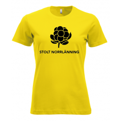 Gul  T-shirt  Stolt Norrlänning